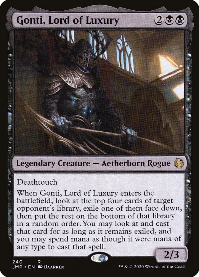 Gonti, Lord of Luxury card front