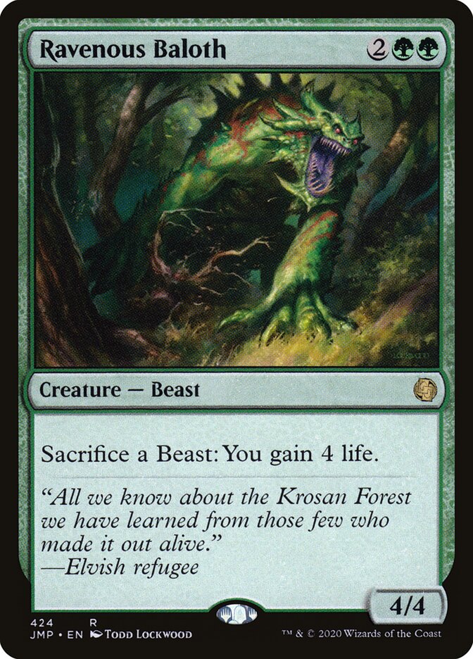 Ravenous Baloth card front