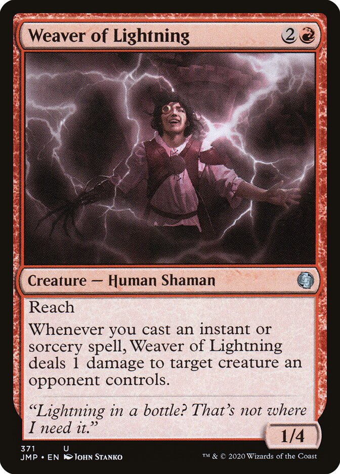 Weaver of Lightning card front