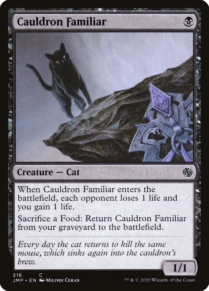 Cauldron Familiar card front