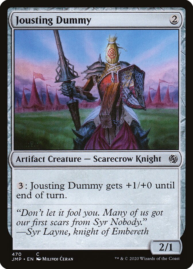 Jousting Dummy card front