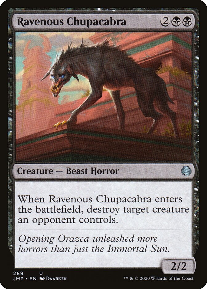 Ravenous Chupacabra card front