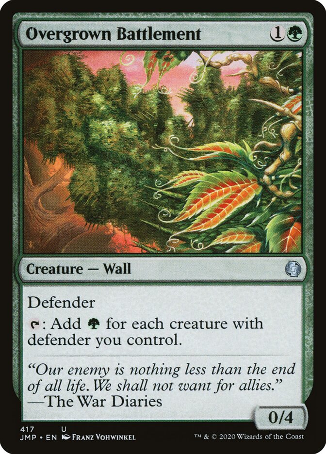 Overgrown Battlement card front