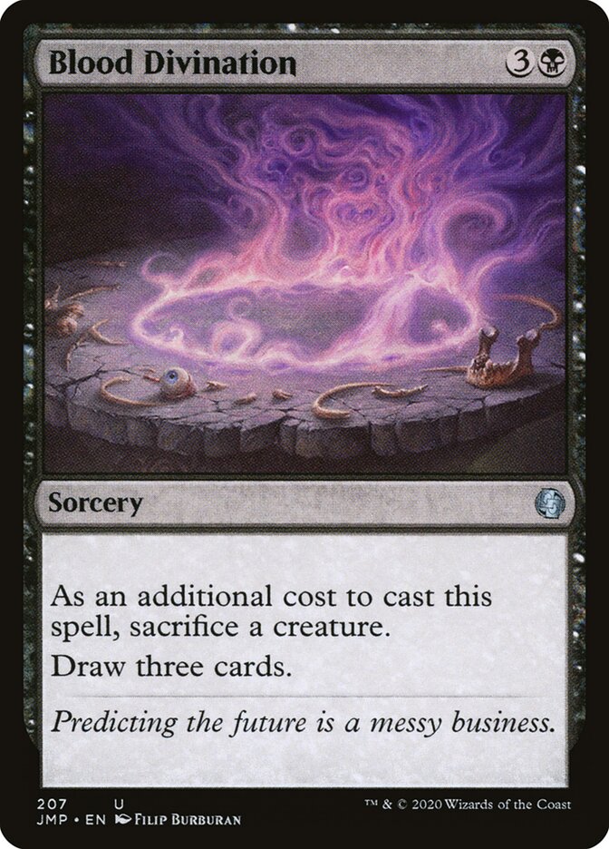 Blood Divination card front