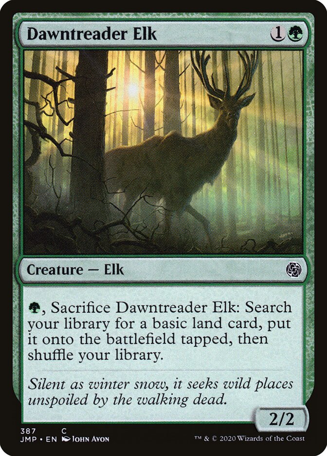 Dawntreader Elk card front