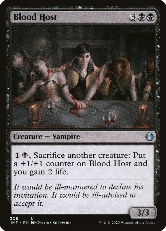 Blood Host card front