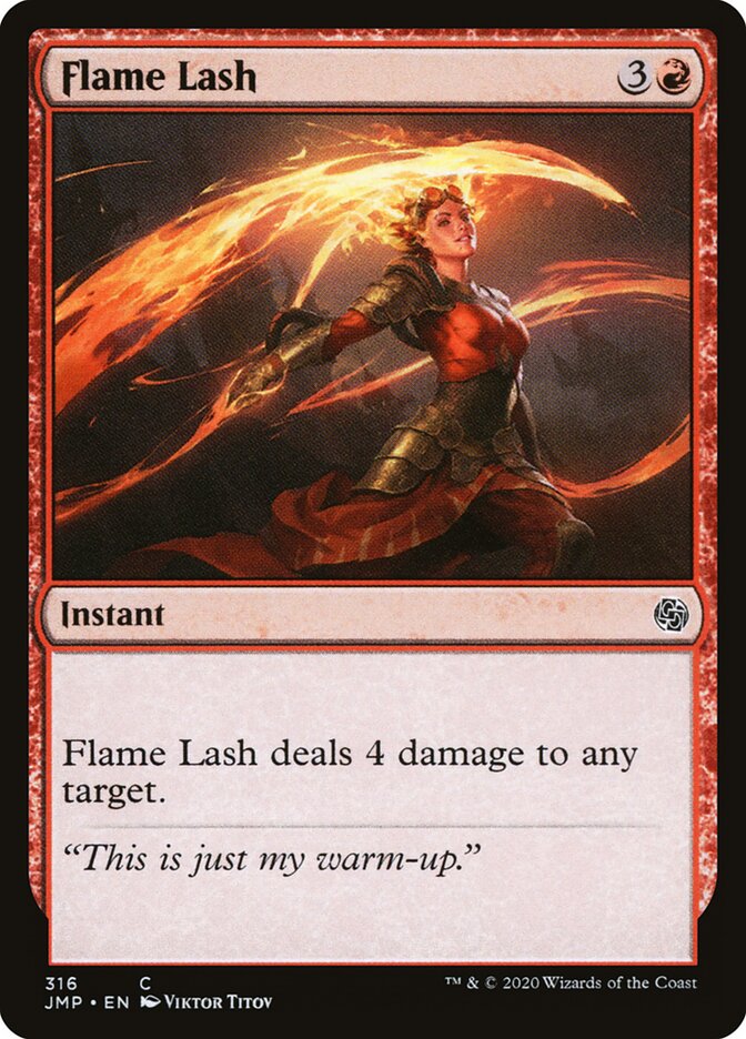 Flame Lash card front