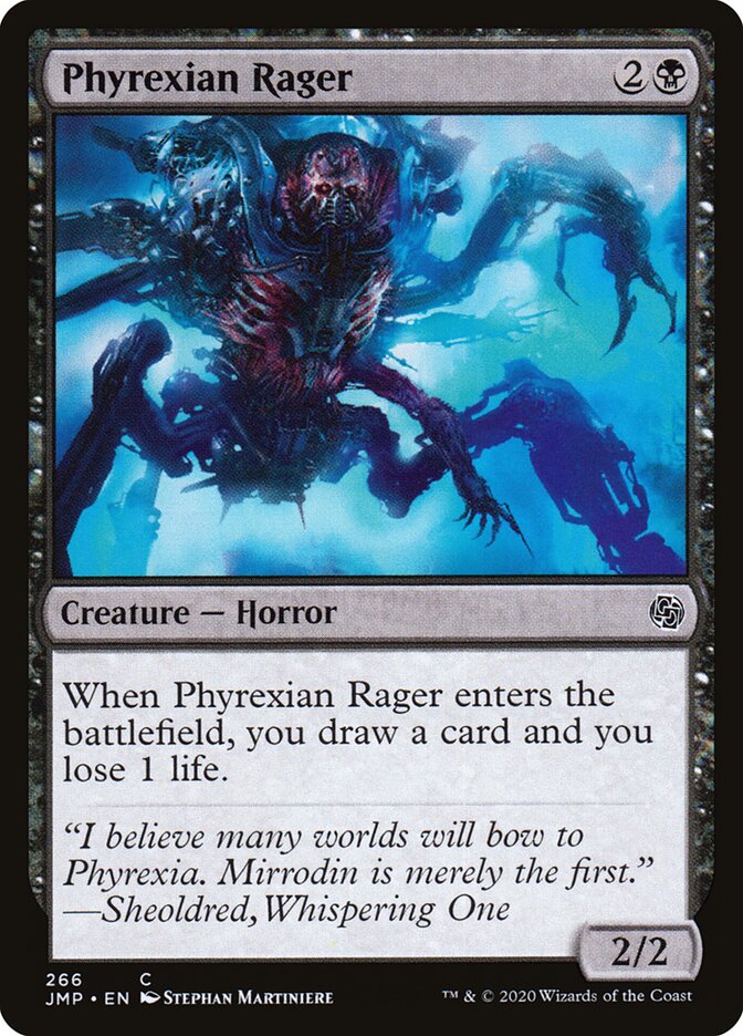 Phyrexian Rager card front