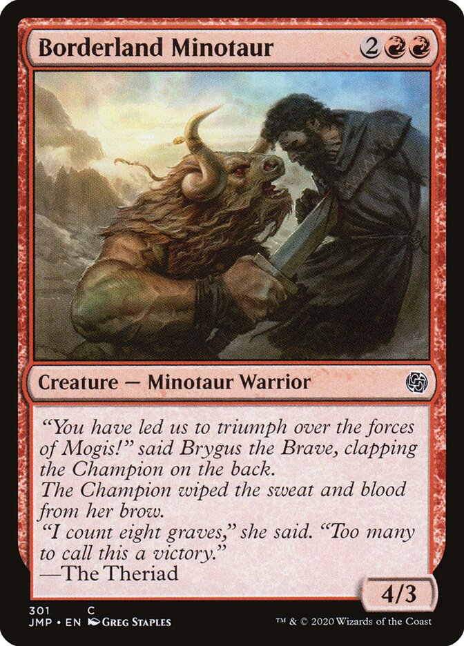 Borderland Minotaur card front