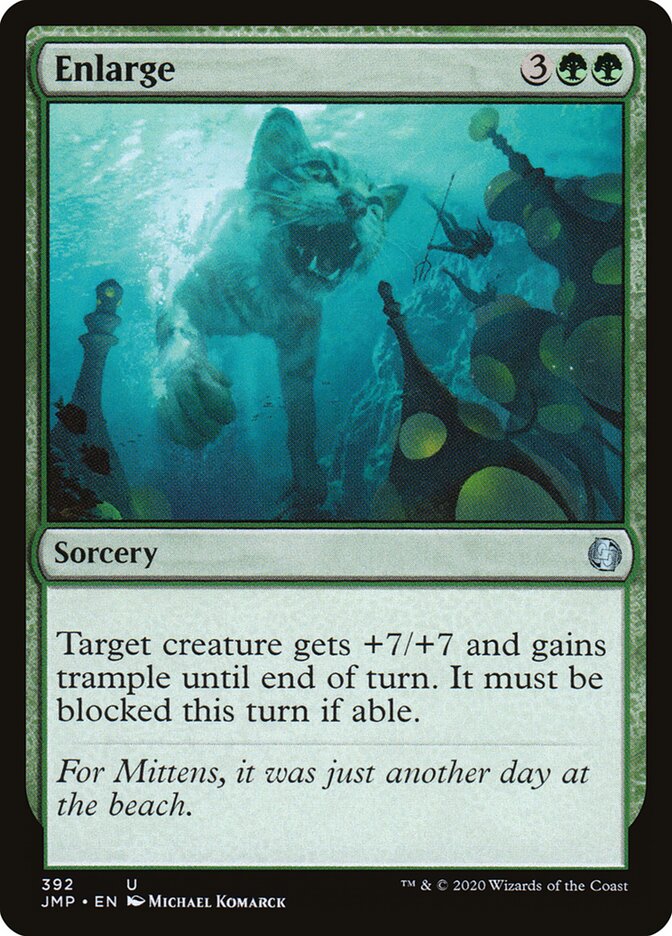 Enlarge card front