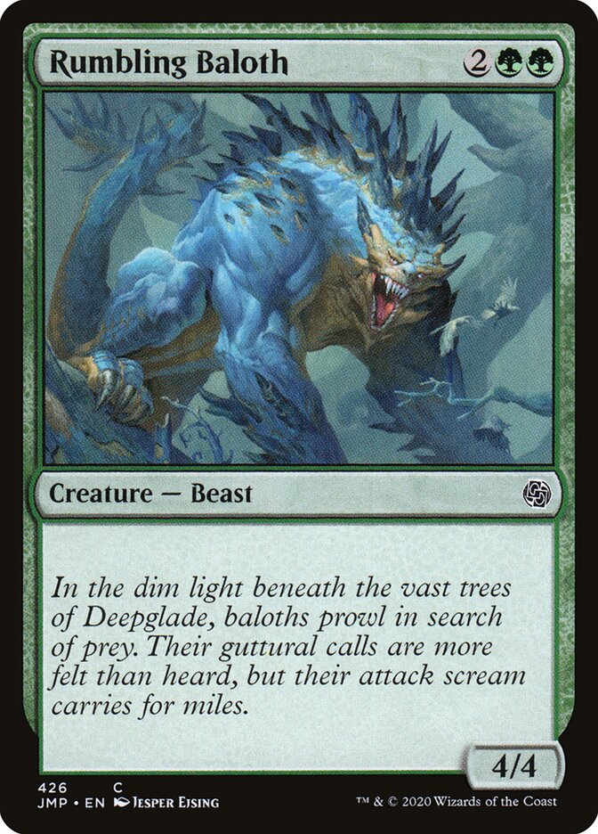 Rumbling Baloth card front