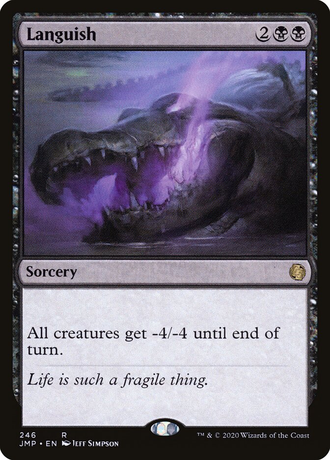 Languish card front