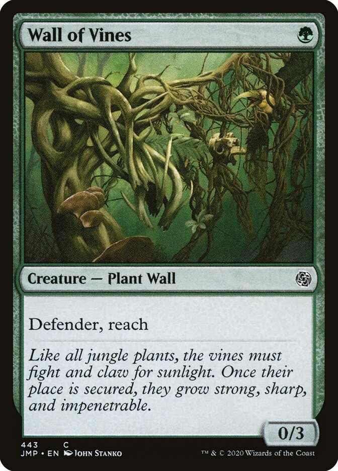 Wall of Vines card front