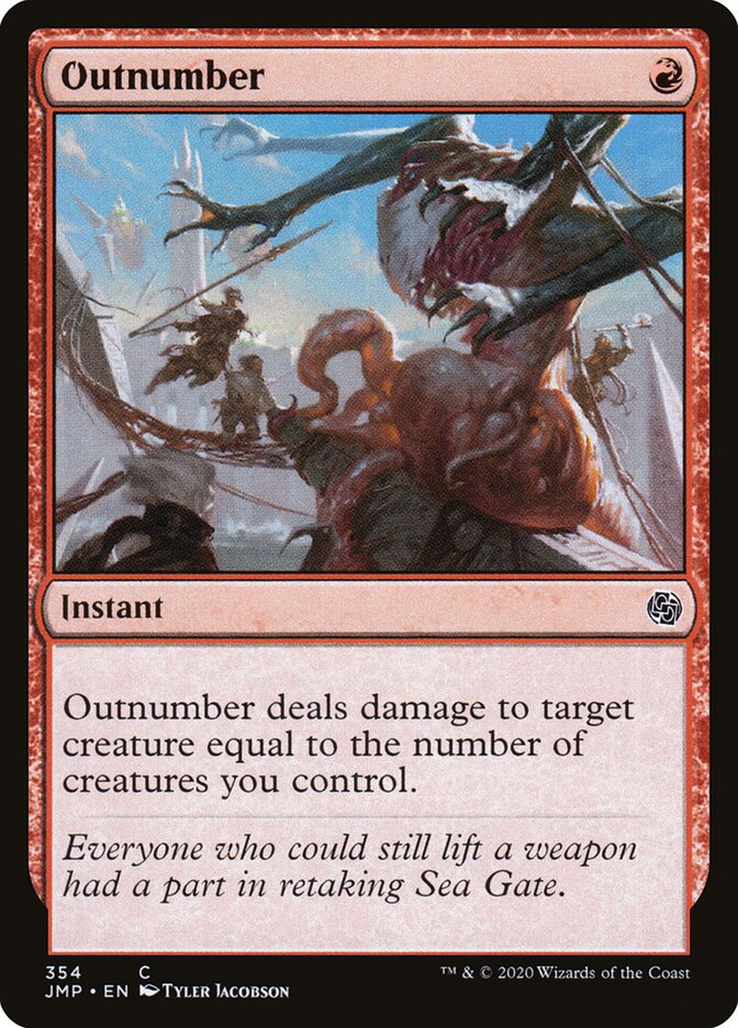 Outnumber card front
