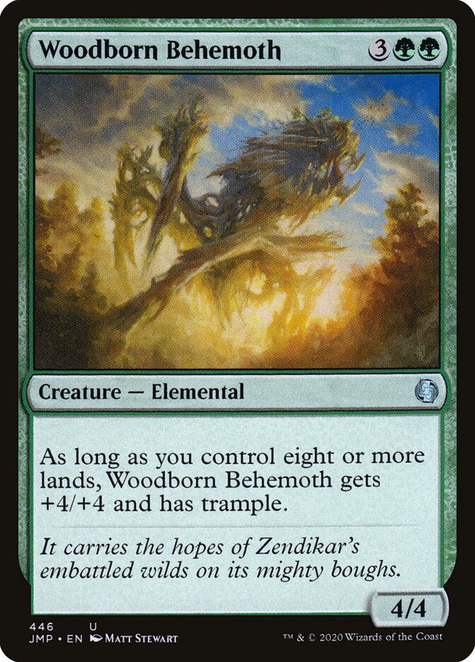 Woodborn Behemoth card front