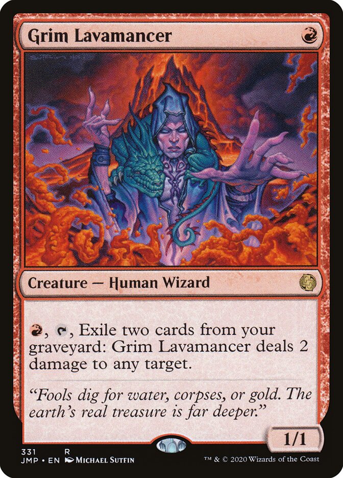 Grim Lavamancer card front