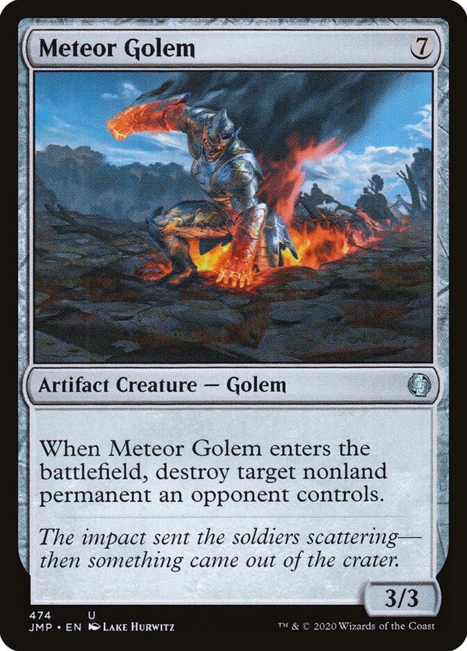 Meteor Golem card front