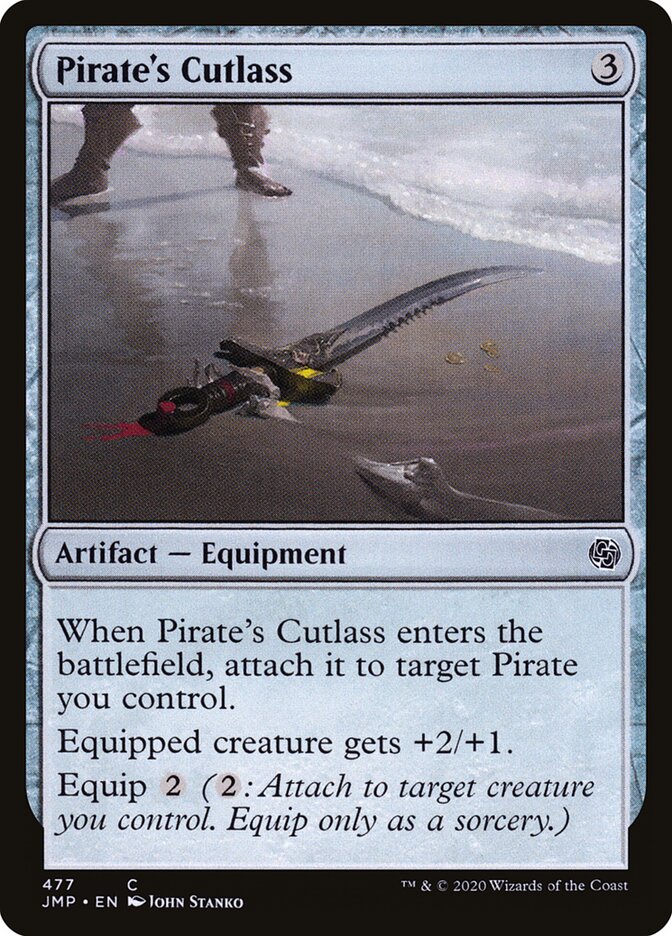 Pirate's Cutlass card front