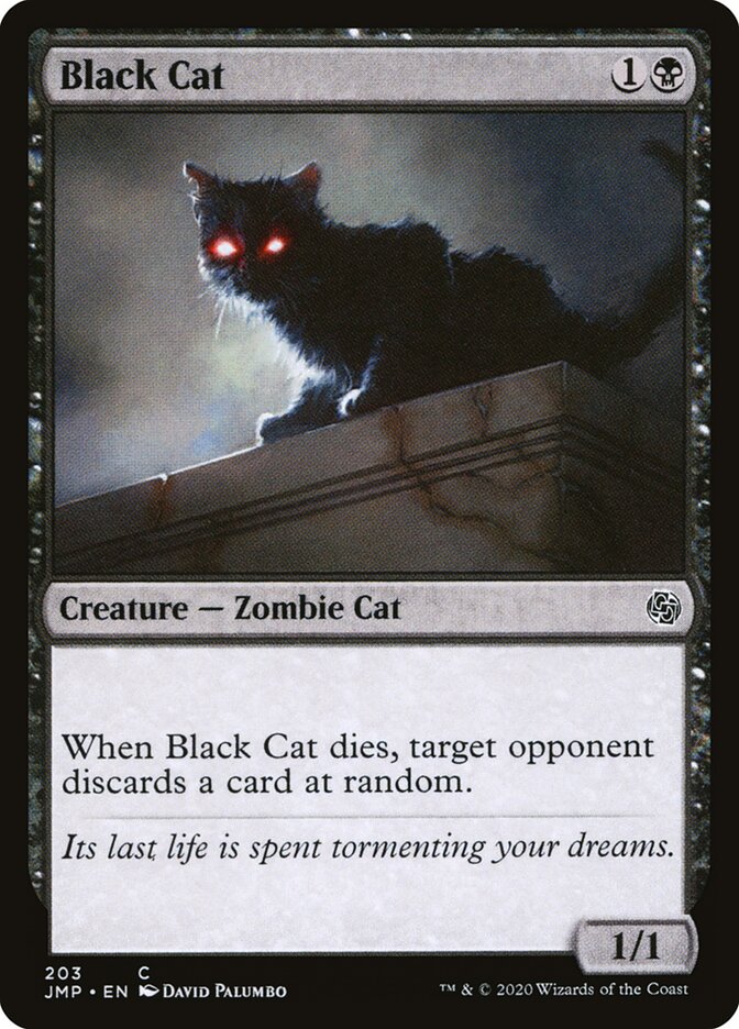 Black Cat card front
