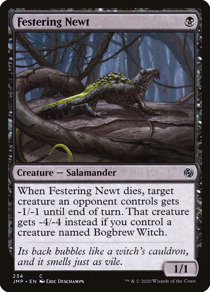 Festering Newt card front