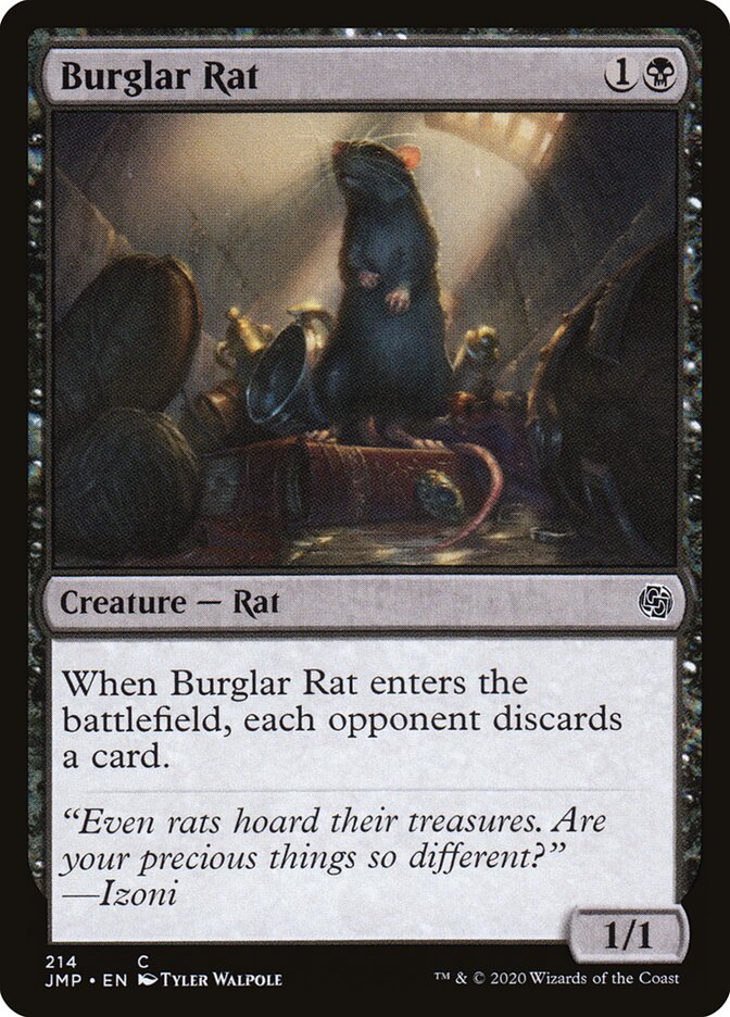 Burglar Rat card front