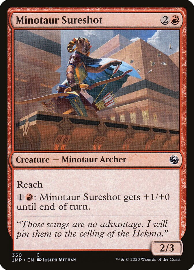 Minotaur Sureshot card front