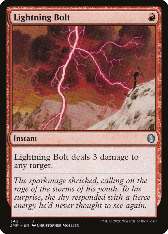 Lightning Bolt card front