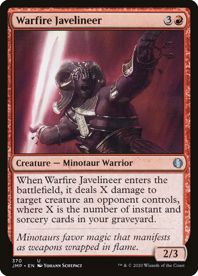 Warfire Javelineer card front