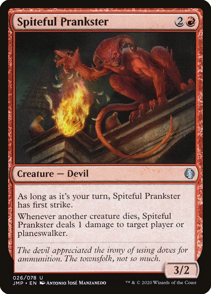 Spiteful Prankster card front