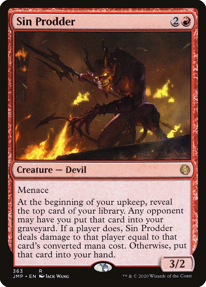Sin Prodder card front