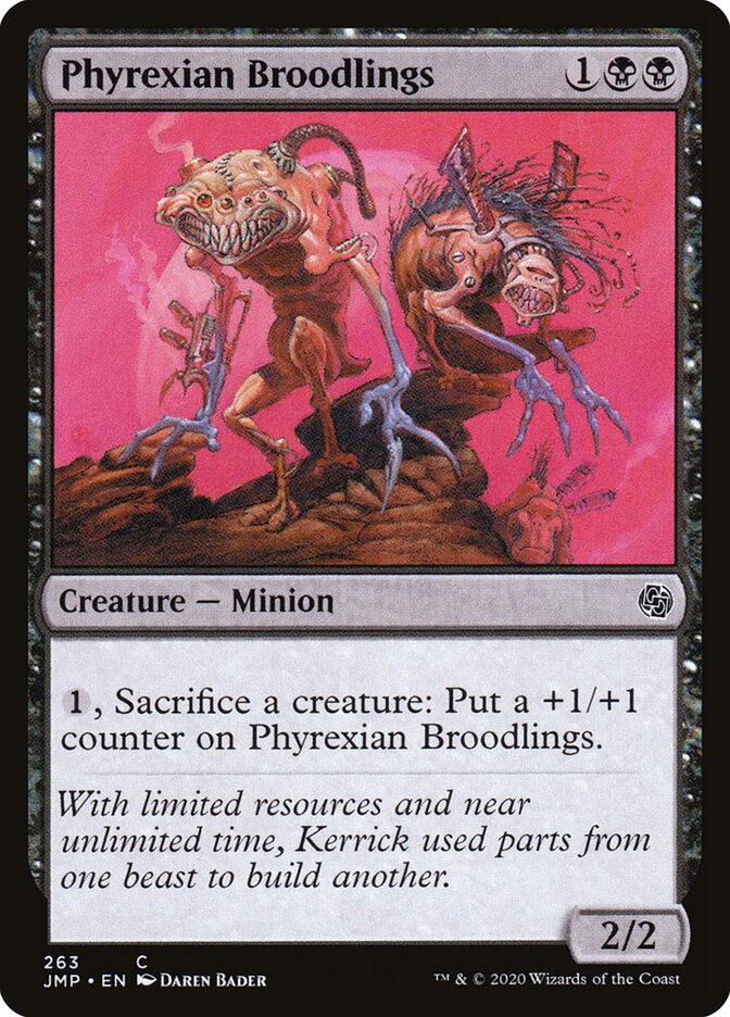 Phyrexian Broodlings card front