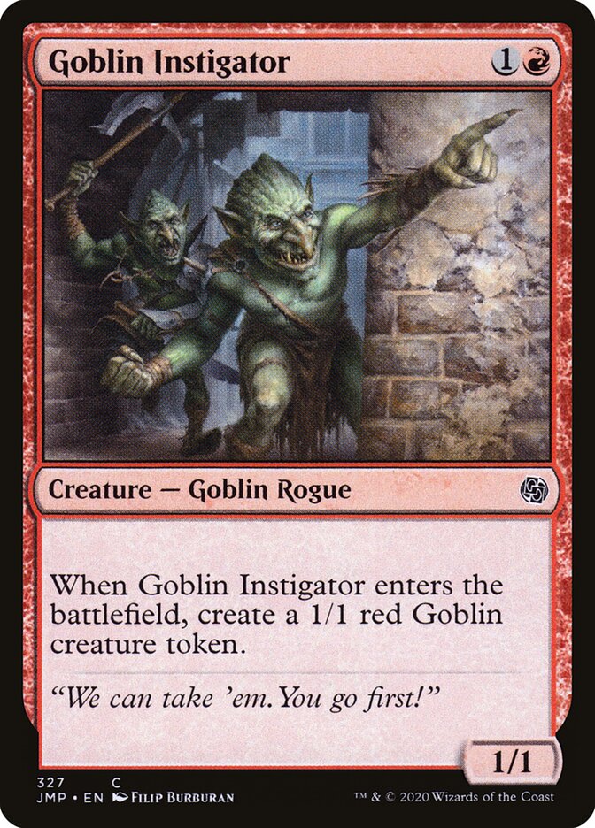 Goblin Instigator card front