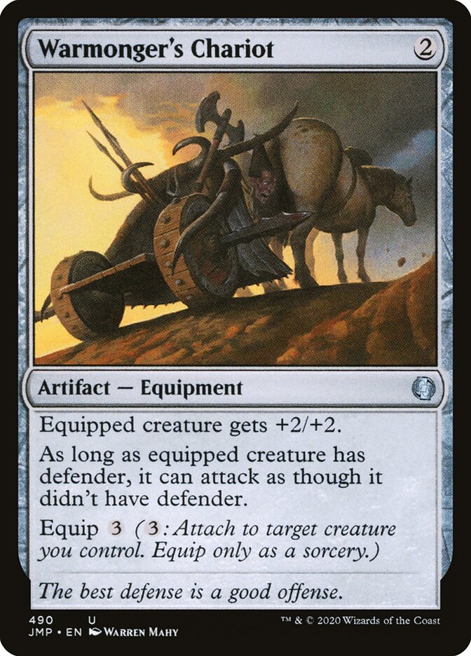 Warmonger's Chariot card front