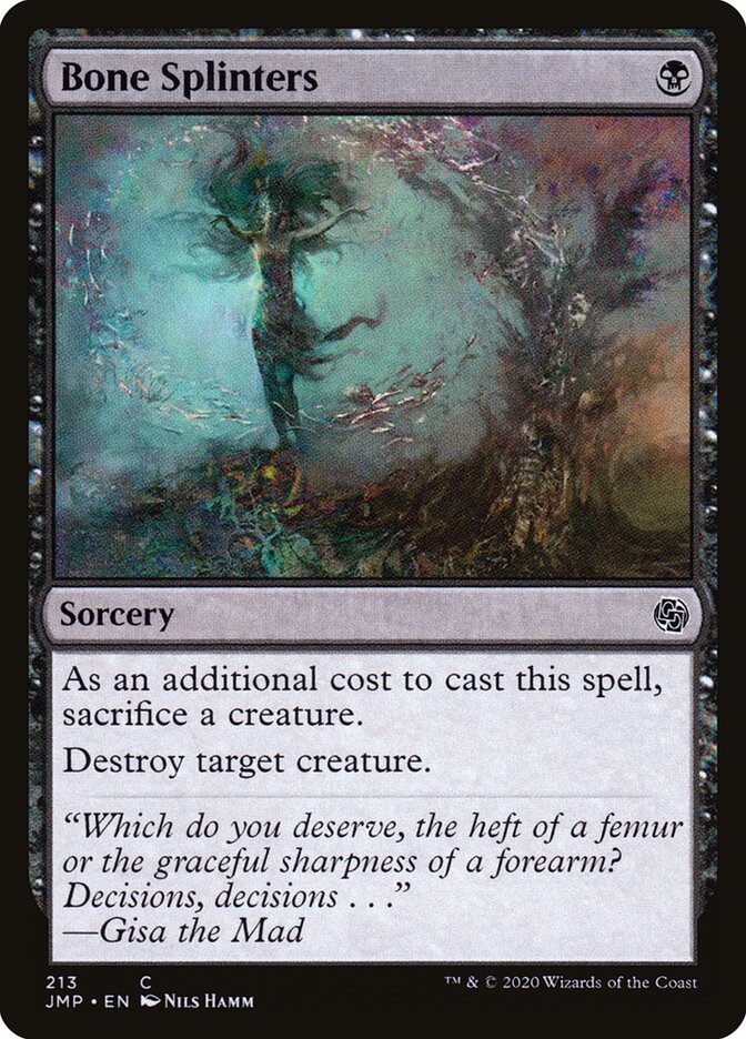 Bone Splinters card front