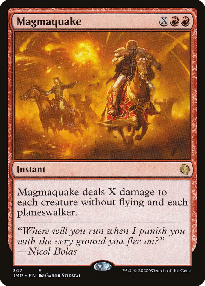 Magmaquake card front