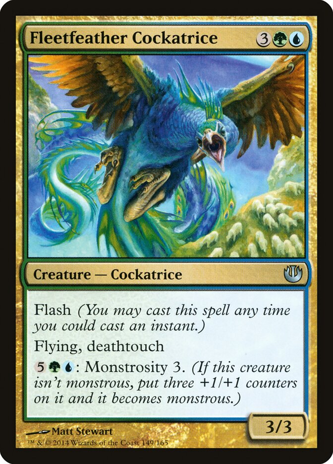 Fleetfeather Cockatrice card front