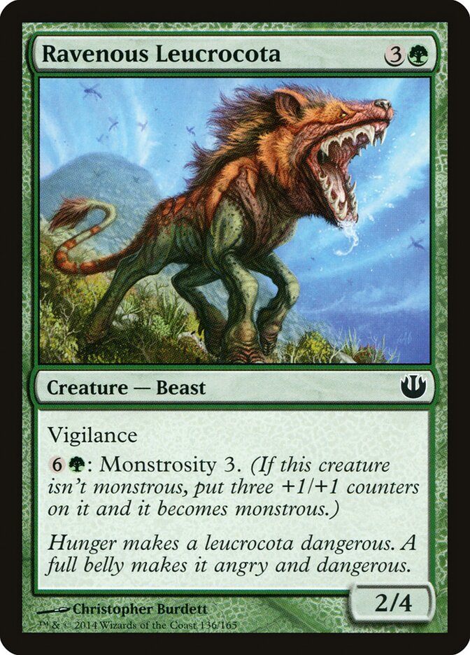 Ravenous Leucrocota card front