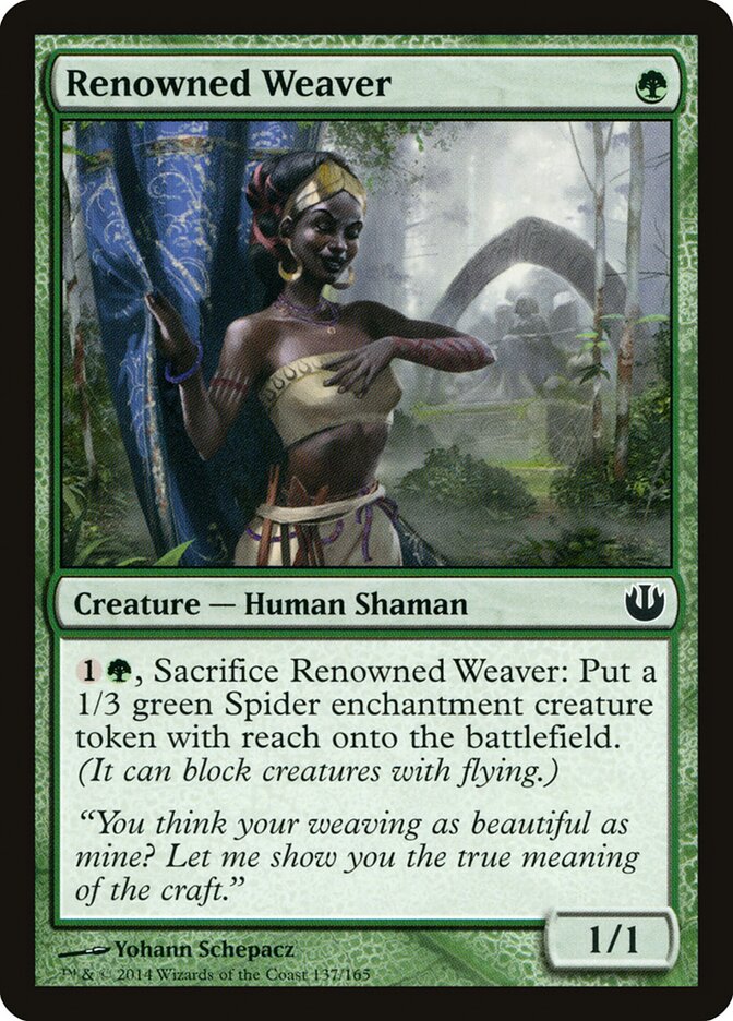 Renowned Weaver card front