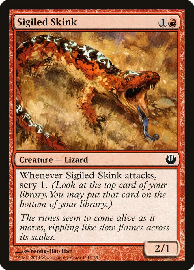 Sigiled Skink card front