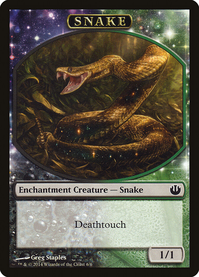 Snake card front