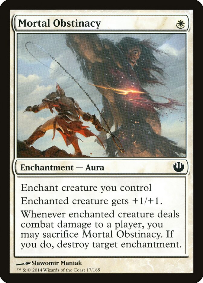 Mortal Obstinacy card front