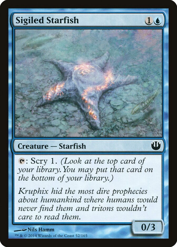 Sigiled Starfish card front