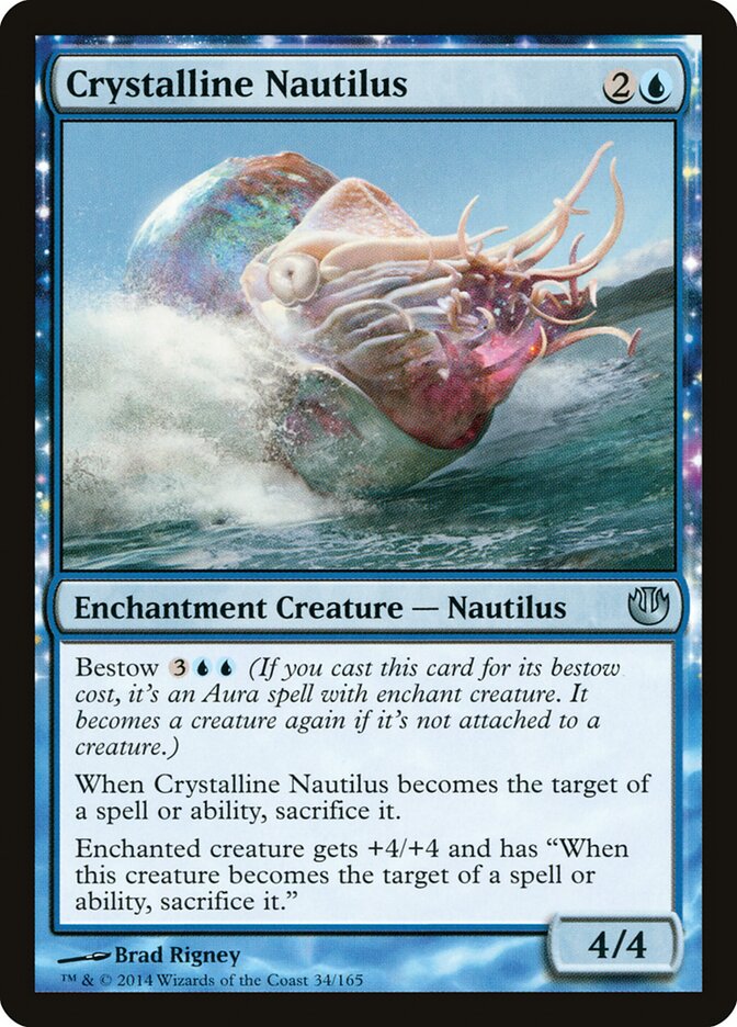 Crystalline Nautilus card front