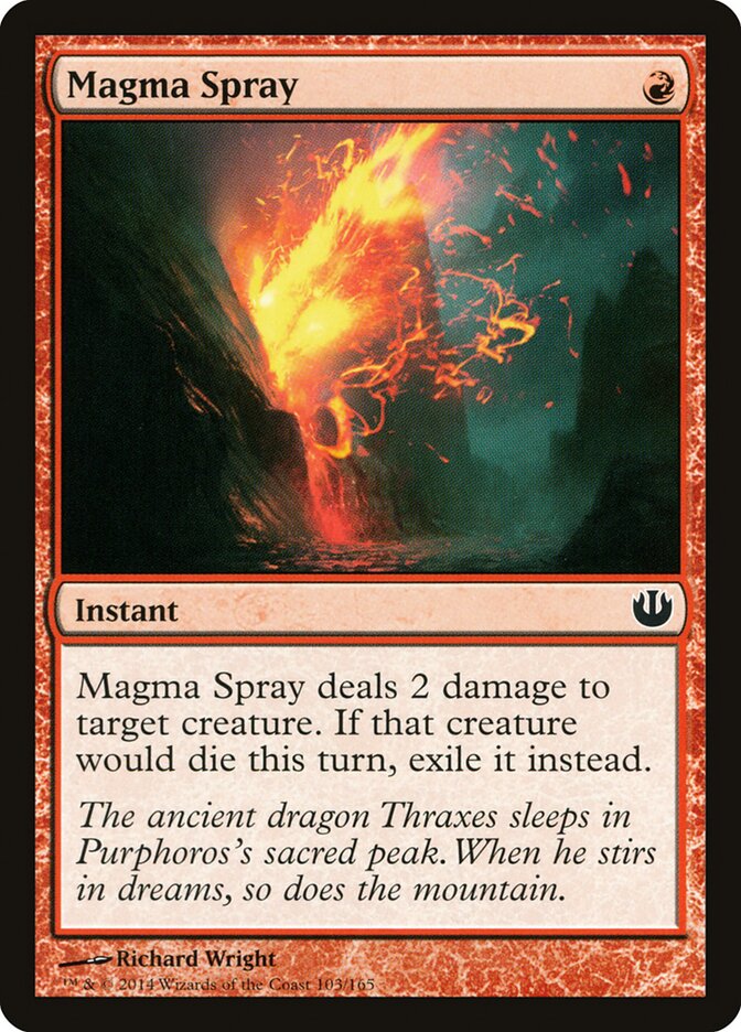 Magma Spray card front