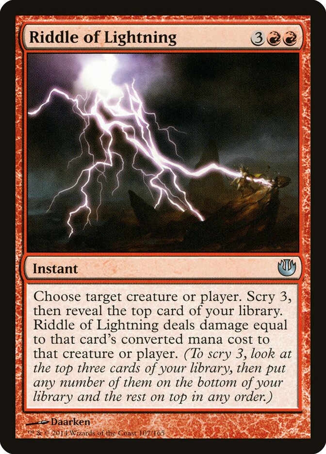 Riddle of Lightning card front