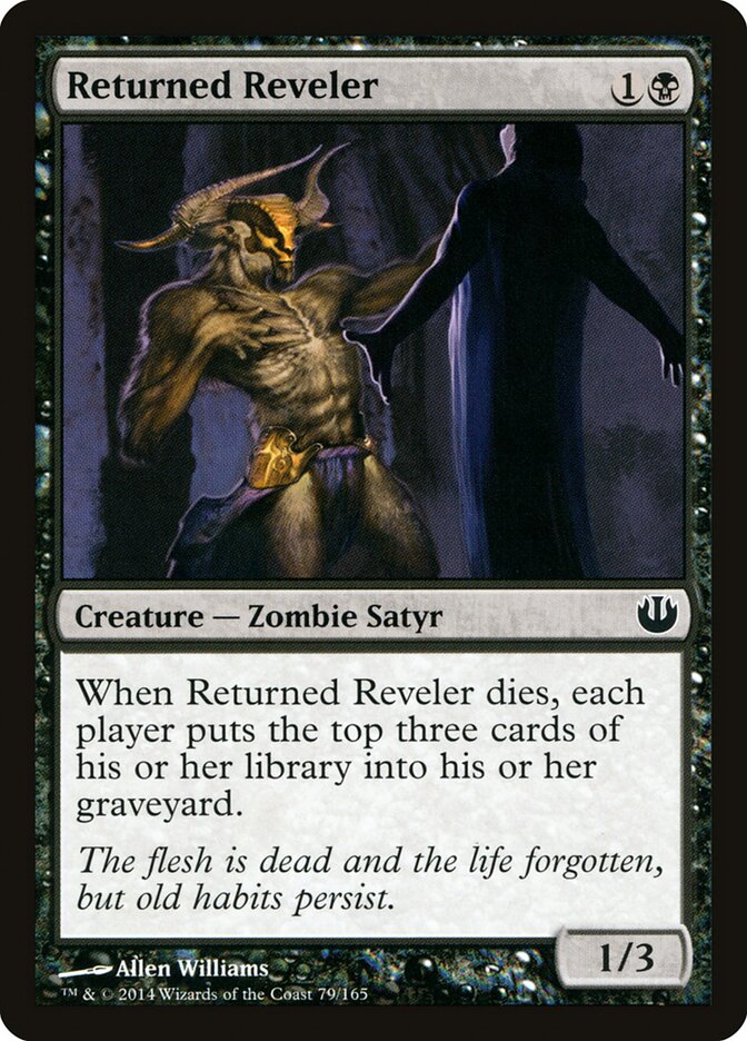 Returned Reveler card front