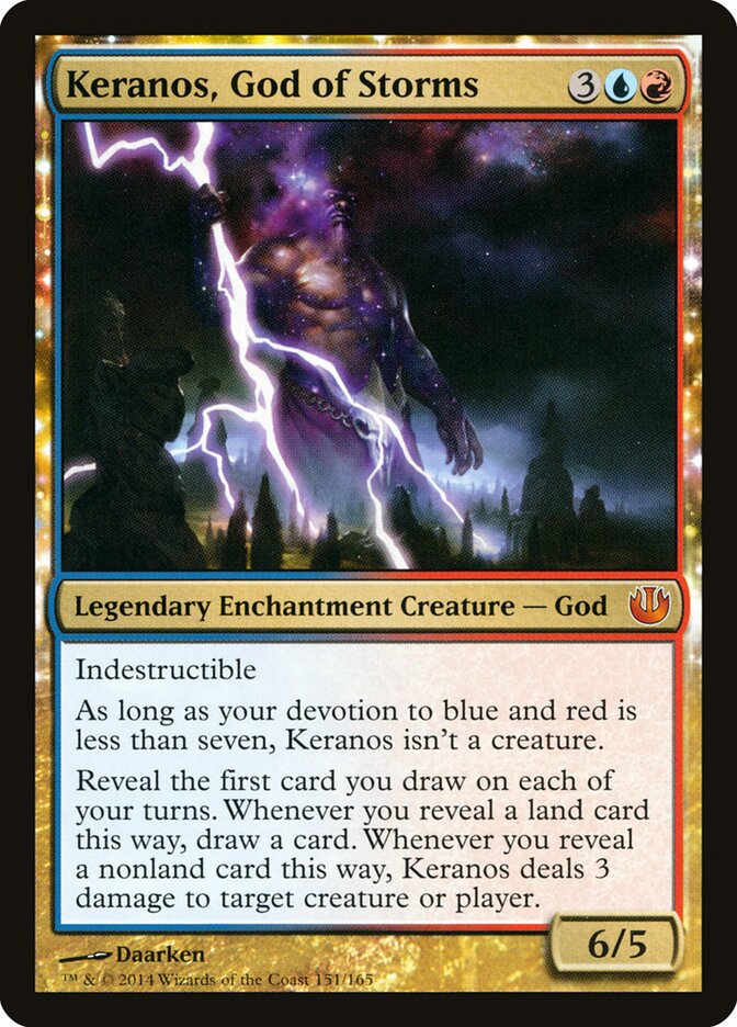 Keranos, God of Storms card front