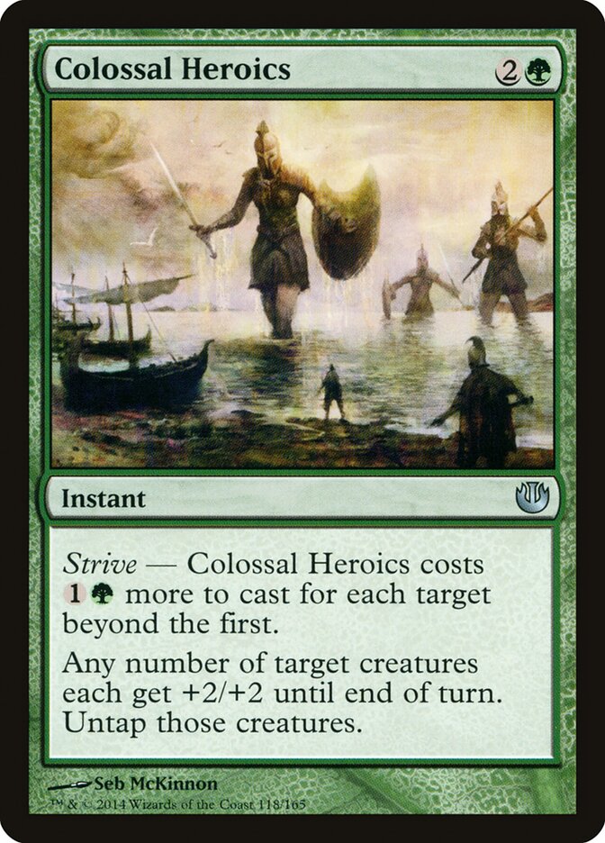 Colossal Heroics card front