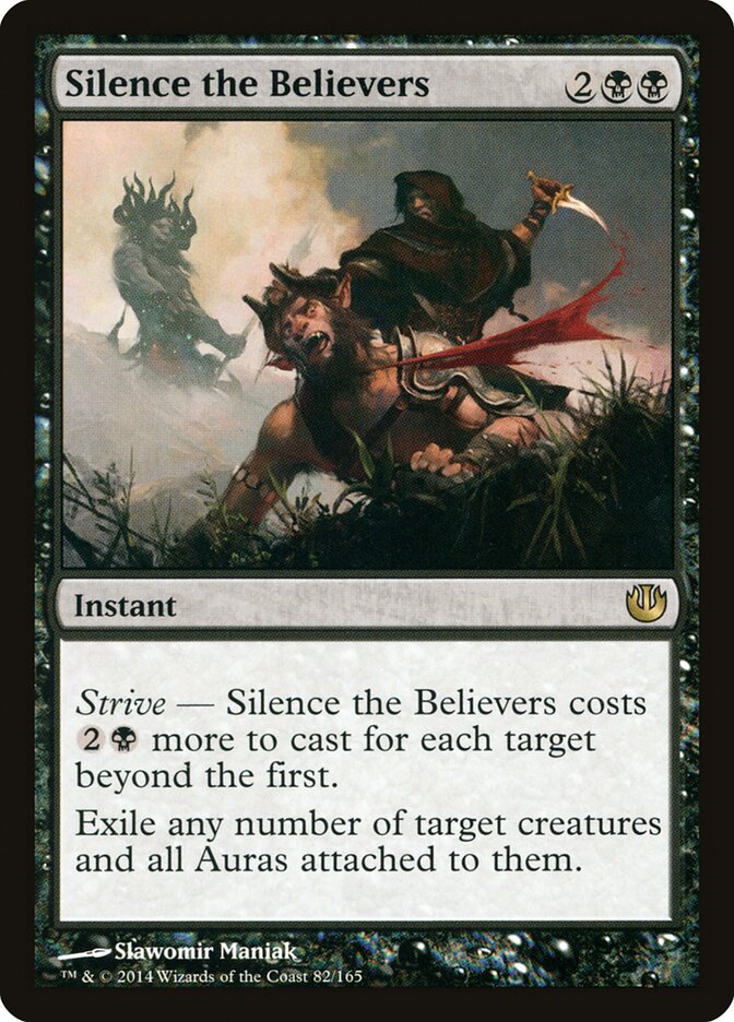 Silence the Believers card front