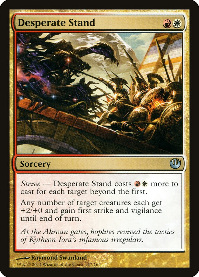 Desperate Stand card front